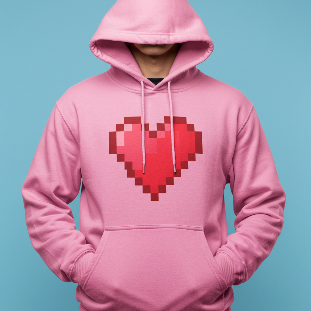 Pixelated Heart Hoodie